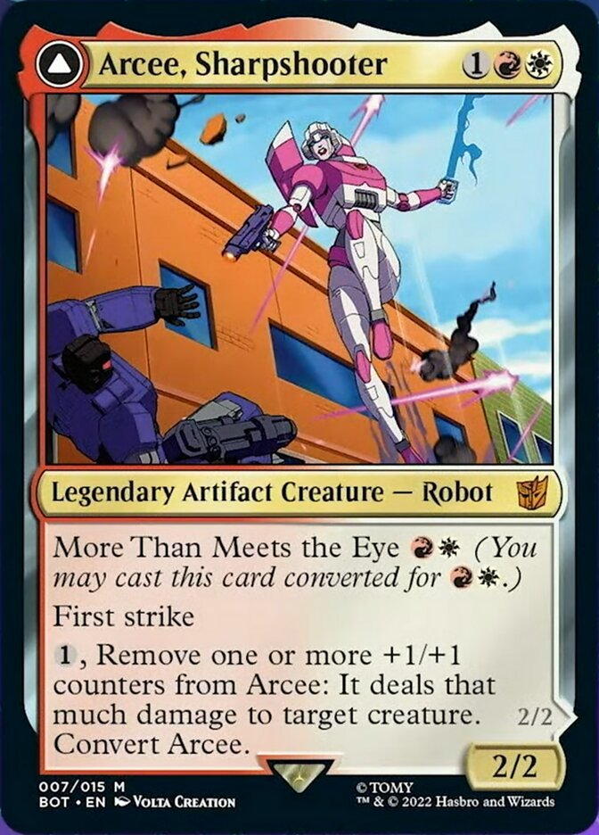 Arcee, Sharpshooter // Arcee, Acrobatic Coupe [Transformers] MTG Single Magic: The Gathering   