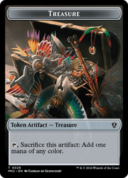 Thopter // Treasure Double-Sided Token [Tokens] Murders at Karlov Manor Commander Tokens MTG Single Magic: The Gathering