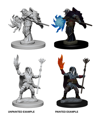 D&D Nolzur's Marvelous Miniatures: W2 Male Elf Wizard Unpainted Miniatures WizKids