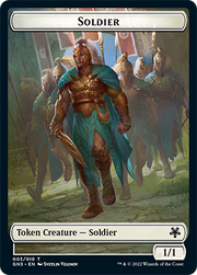Soldier // Drake Double-Sided Token [Tokens] Game Night: Free-for-All Tokens MTG Single Magic: The Gathering