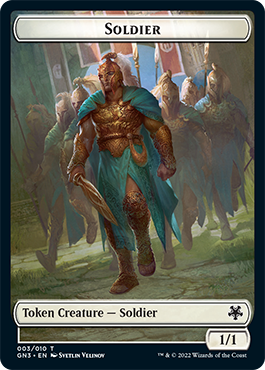 Soldier // Elf Warrior Double-Sided Token [Tokens] Game Night: Free-for-All Tokens MTG Single Magic: The Gathering