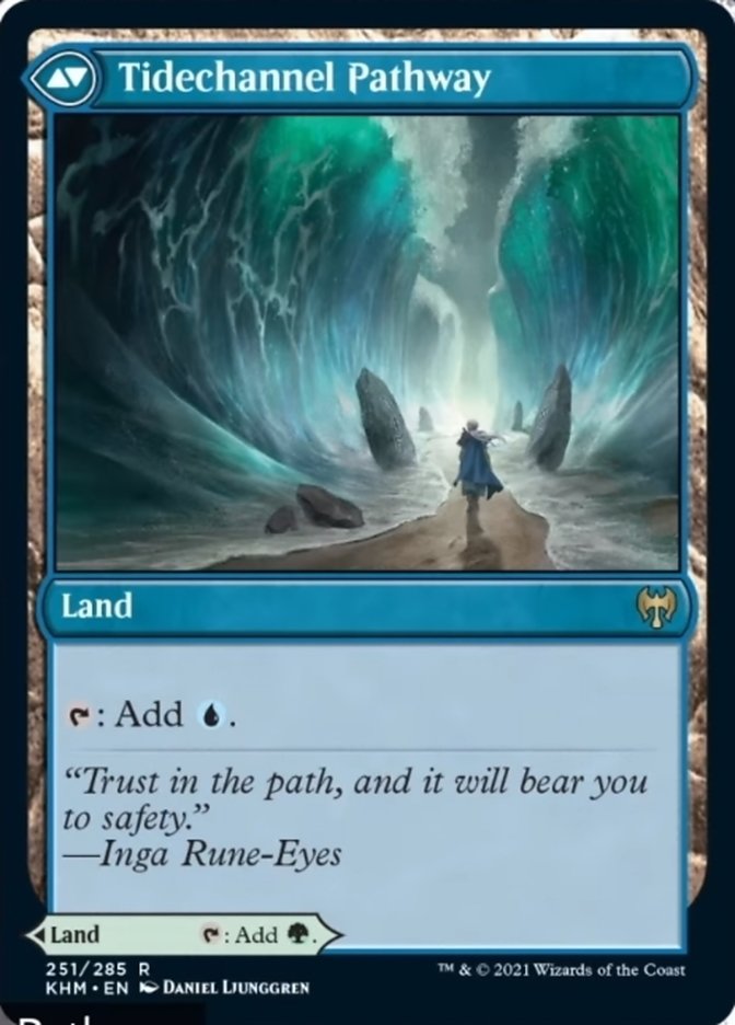 Barkchannel Pathway // Tidechannel Pathway [Kaldheim] MTG Single Magic: The Gathering   