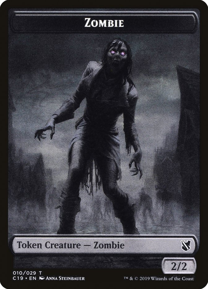 Zombie Token (010/029) [Tokens] Commander 2019 Tokens MTG Single Magic: The Gathering