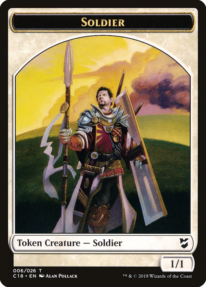 Soldier Token [Tokens] Commander 2018 Tokens MTG Single Magic: The Gathering