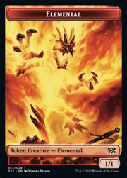 Elemental // Angel Double-Sided Token [Tokens] Double Masters 2022 Tokens MTG Single Magic: The Gathering