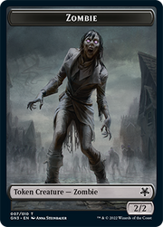Zombie // Treasure Double-Sided Token [Tokens] Game Night: Free-for-All Tokens MTG Single Magic: The Gathering