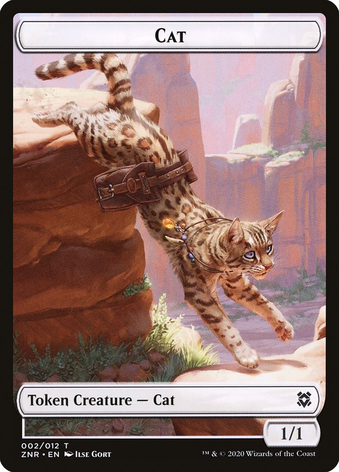 Cat Token [Tokens] Zendikar Rising Tokens MTG Single Magic: The Gathering