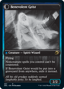 Malevolent Hermit // Benevolent Geist (DBL-061) [Innistrad: Double Feature] (Double Faced Transform) MTG Single Magic: The Gathering