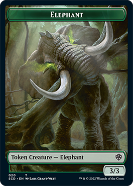 Elephant // Thopter Double-Sided Token [Starter Commander Decks] MTG Single Magic: The Gathering   