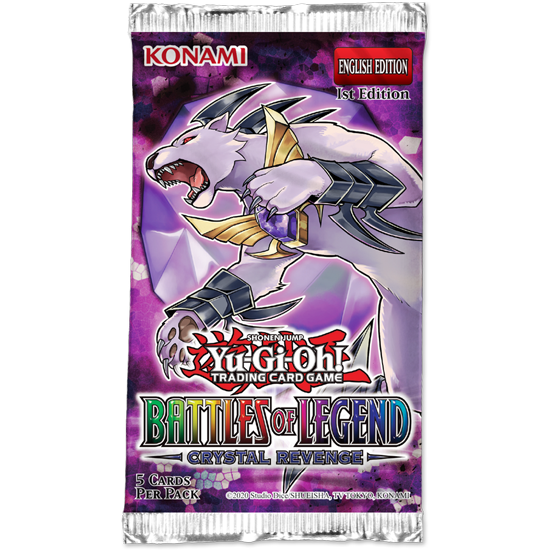 Yu-Gi-Oh! Battles of Legend: Crystal Revenge Booster Pack (1st Edition) Yugioh Sealed Yu-Gi-Oh!   