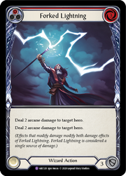 Forked Lightning [ARC120] Unlimited Edition Rainbow Foil Flesh And Blood Single Flesh And Blood   