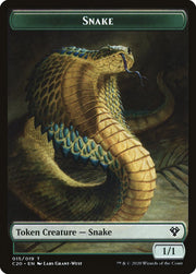 Beast (010) // Snake Double-Sided Token [Tokens] Commander 2020 Tokens MTG Single Magic: The Gathering