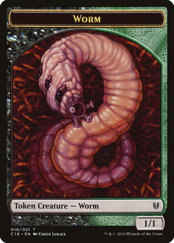 Worm Token [Tokens] Commander 2016 Tokens MTG Single Magic: The Gathering