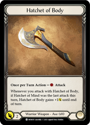 Hatchet of Body // Boltyn [MON105 // MON030] 1st Edition Normal Flesh And Blood Single Flesh And Blood   