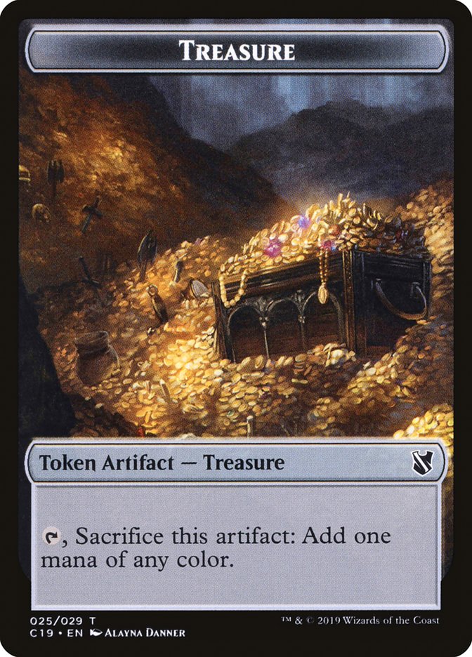 Treasure Token [Tokens] Commander 2019 Tokens MTG Single Magic: The Gathering