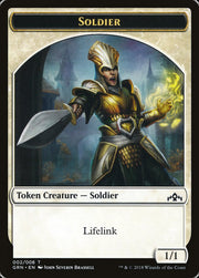Soldier // Soldier Double-Sided Token [Guilds of Ravnica Guild Kit Tokens] MTG Single Magic: The Gathering   