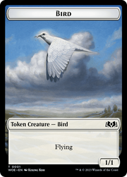 Bird // Food (0013) Double-Sided Token [Tokens] Wilds of Eldraine Tokens MTG Single Magic: The Gathering