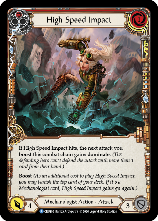 High Speed Impact (Red) [CRU106] 1st Edition Normal Flesh And Blood Single Flesh And Blood   