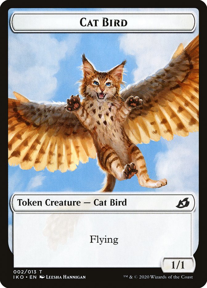 Cat Bird Token [Tokens] Ikoria: Lair of Behemoths Tokens MTG Single Magic: The Gathering