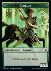 Horror // Centaur Double-Sided Token [Commander Legends: Battle for Baldur's Gate Tokens] MTG Single Magic: The Gathering   