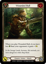 Wounded Bull (Red) [WTR200-C] Alpha Print Rainbow Foil Flesh And Blood Single Flesh And Blood   