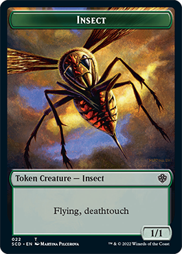 Insect // Cat Beast Double-Sided Token [Starter Commander Decks] MTG Single Magic: The Gathering   