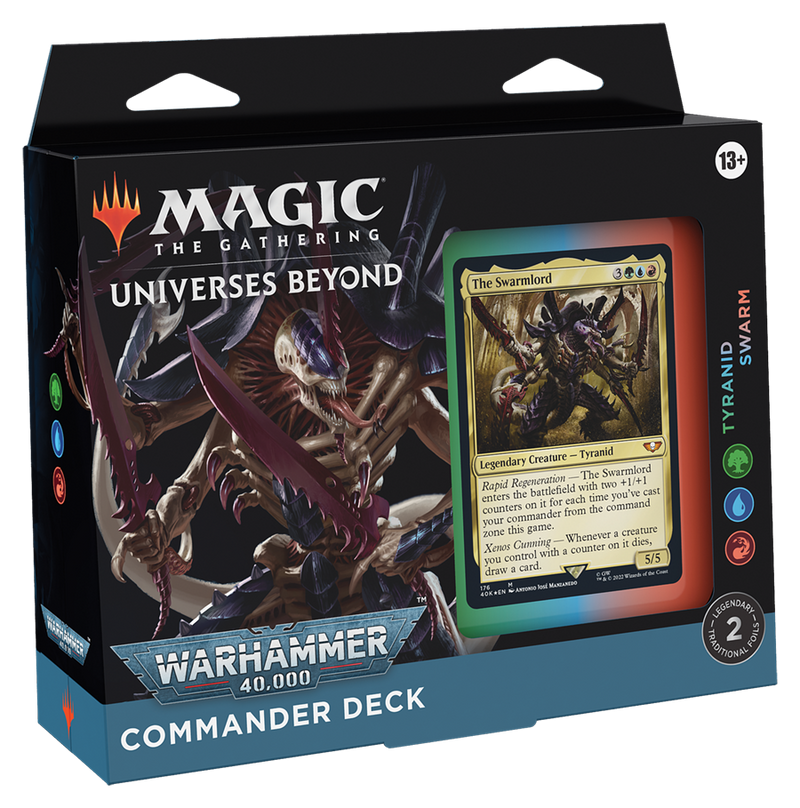 MTG Warhammer 40,000 Commander Deck - Tyranid Swarm MTG Sealed Magic: The Gathering   