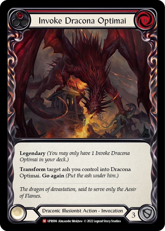 Invoke Dracona Optimai // Dracona Optimai [UPR006] (Uprising) Flesh And Blood Single Flesh And Blood   