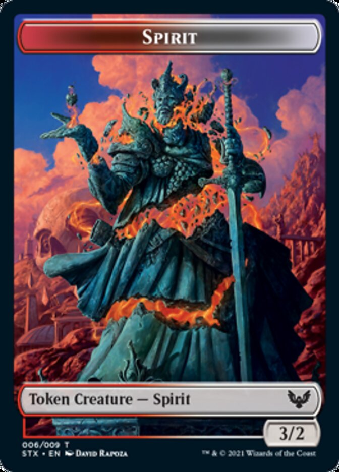 Spirit // Treasure Double-Sided Token [Tokens] Strixhaven: School of Mages Tokens MTG Single Magic: The Gathering