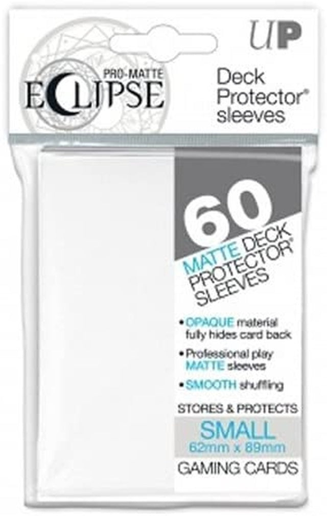 Ultra Pro: Pro-Matte Eclipse White Small Deck Protector Sleeves 60Ct Card Sleeves Ultra Pro