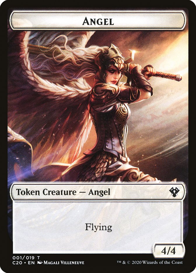 Angel Token [Tokens] Commander 2020 Tokens MTG Single Magic: The Gathering