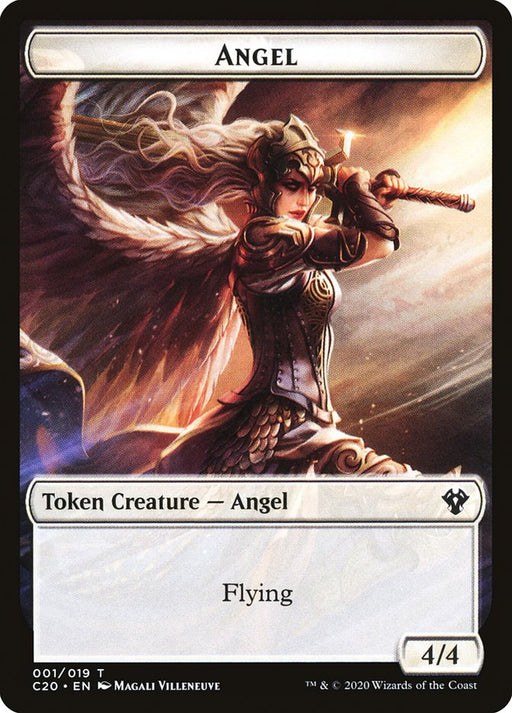 Angel Token [Tokens] Commander 2020 Tokens MTG Single Magic: The Gathering