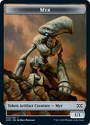 Myr (024) // Treasure Double-Sided Token [Tokens] Double Masters Tokens MTG Single Magic: The Gathering