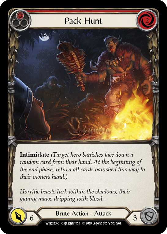 Pack Hunt (Red) [WTR023-C] Alpha Print Normal Flesh And Blood Single Flesh And Blood   
