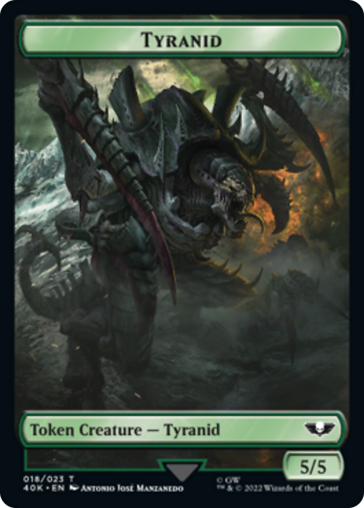 Tyranid (17) // Tyranid (18) Double-Sided Token [Tokens] Warhammer 40,000 Tokens MTG Single Magic: The Gathering