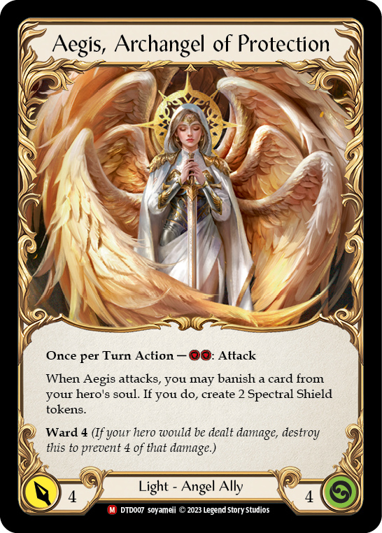 Figment of Protection // Aegis, Archangel of Protection [DTD007] (Dusk Till Dawn) Flesh And Blood Single Flesh And Blood   
