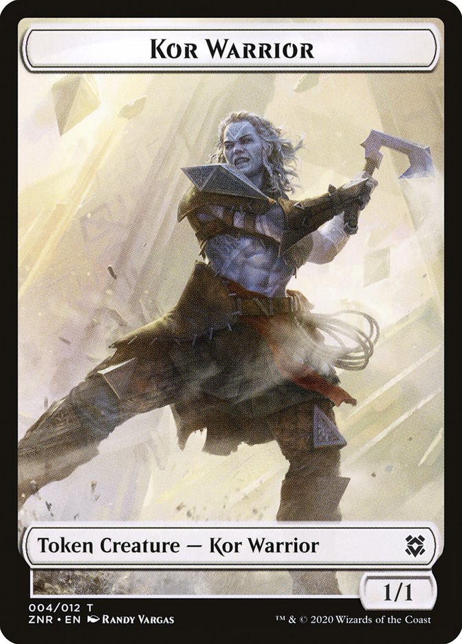 Kor Warrior Token [Tokens] Zendikar Rising Tokens MTG Single Magic: The Gathering