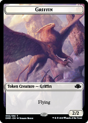Elephant // Griffin Double-Sided Token [Tokens] Dominaria Remastered Tokens MTG Single Magic: The Gathering