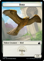 Bird // Soldier Double-Sided Token [Tokens] Ravnica Remastered Tokens MTG Single Magic: The Gathering
