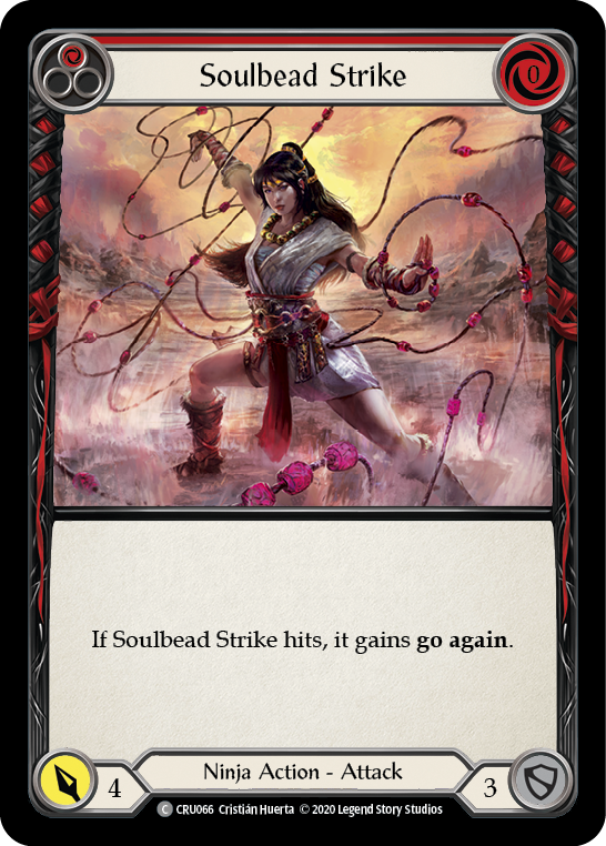 Soulbead Strike (Red) [CRU066] 1st Edition Normal Flesh And Blood Single Flesh And Blood   