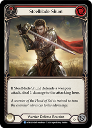 Steelblade Shunt (Red) [WTR126] Unlimited Edition Rainbow Foil Flesh And Blood Single Flesh And Blood   