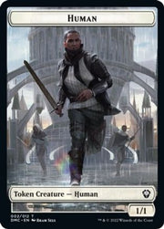 Human // Snake Double-Sided Token [Tokens] Dominaria United Commander Tokens MTG Single Magic: The Gathering