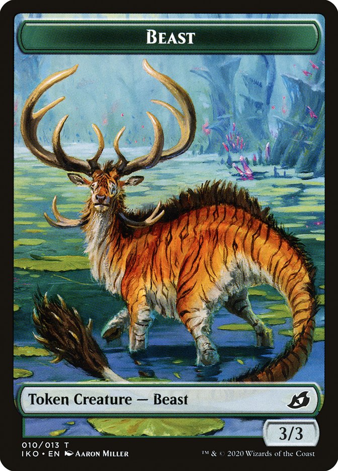 Beast Token [Tokens] Ikoria: Lair of Behemoths Tokens MTG Single Magic: The Gathering