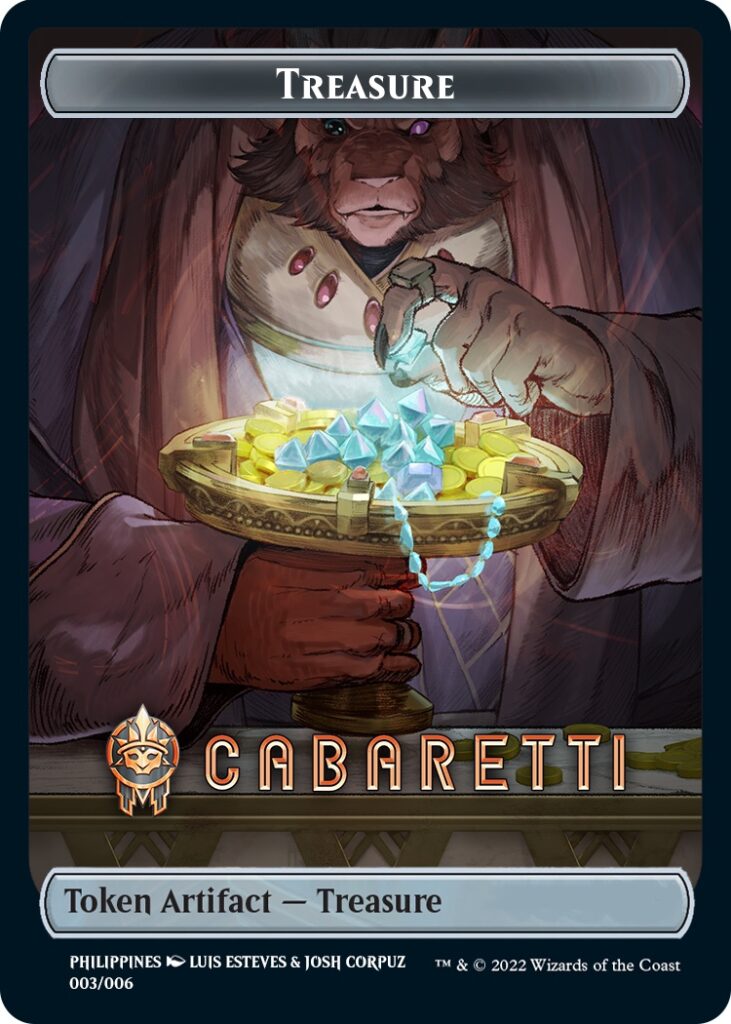 Treasure Token (Cabaretti) (Southeast Asia Artists) [Tokens] Streets of New Capenna Tokens MTG Single Magic: The Gathering