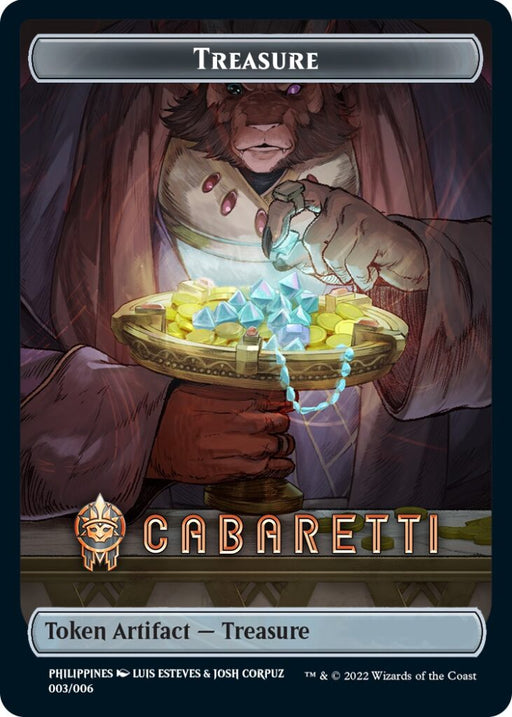 Treasure Token (Cabaretti) (Southeast Asia Artists) [Tokens] Streets of New Capenna Tokens MTG Single Magic: The Gathering