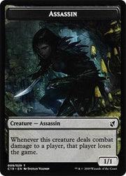 Assassin // Morph Double-Sided Token [Tokens] Commander 2019 Tokens MTG Single Magic: The Gathering