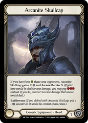 Arcanite Skullcap [ARC150-L] 1st Edition Cold Foil Flesh And Blood Single Flesh And Blood   
