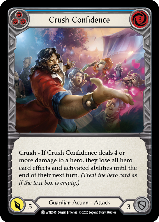 Crush Confidence (Blue) [WTR065] Unlimited Edition Normal Flesh And Blood Single Flesh And Blood   