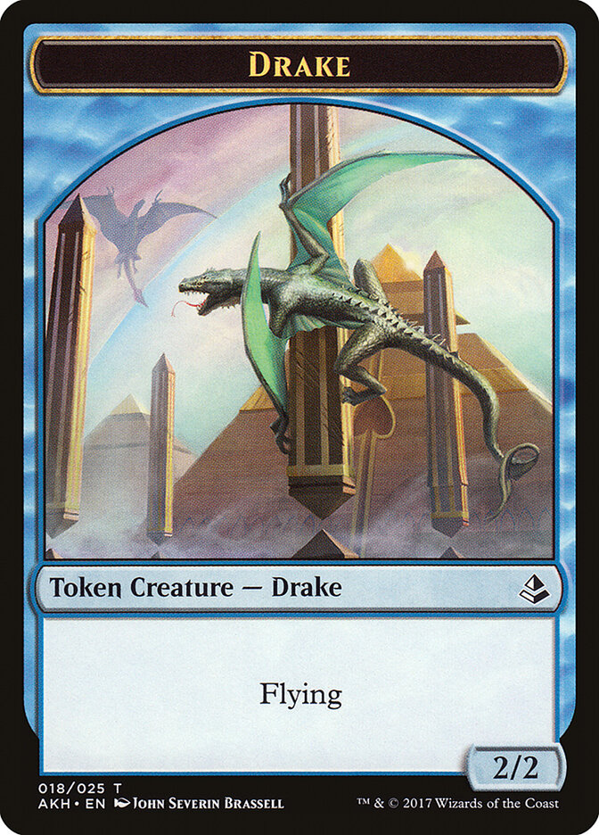 Angel of Sanctions // Drake Double-Sided Token [Tokens] Amonkhet Tokens MTG Single Magic: The Gathering
