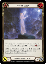 Moon Wish (Blue) [ARC187] Unlimited Edition Rainbow Foil Flesh And Blood Single Flesh And Blood   